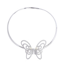 A To Z Brave Butterfly Necklace - Silver