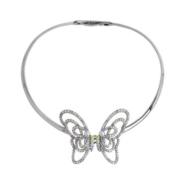 A To Z Brave Butterfly Necklace - Black