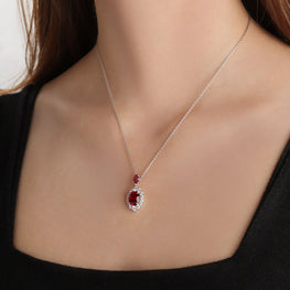 Always Alluring Ruby Red Necklace