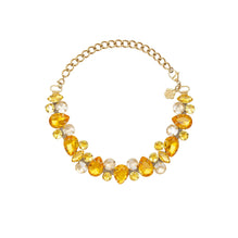 Pet It On Cluster Necklace - Citrine Yellow