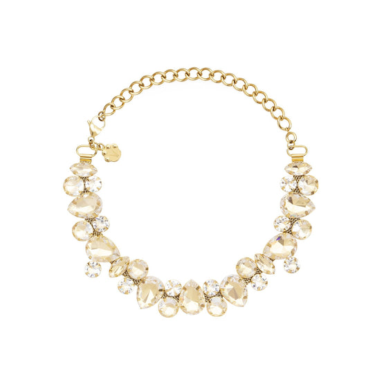 Pet It On Cluster Necklace - Honey Citrine Yellow