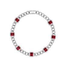Pet It On Cuban Chain Necklace - Ruby Red
