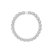 Pet It On Heart-Shaped Rivi?re Necklace - White