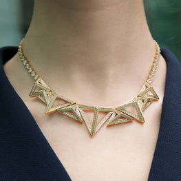 Runway Pyramid Necklace