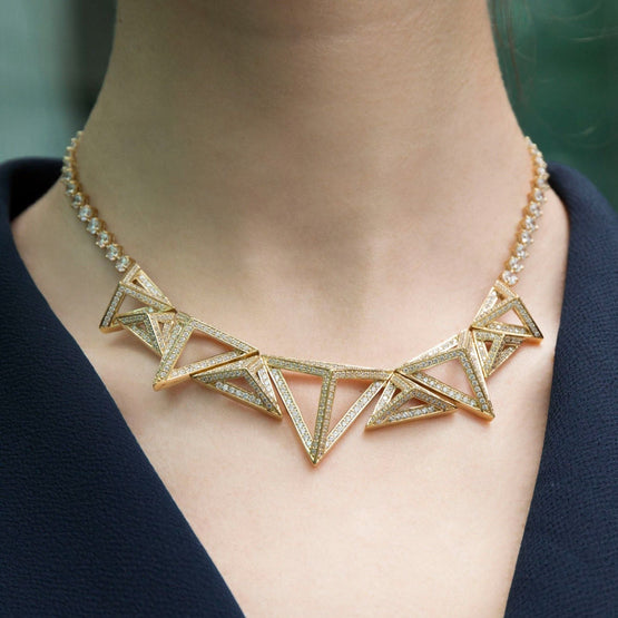 Runway Pyramid Necklace