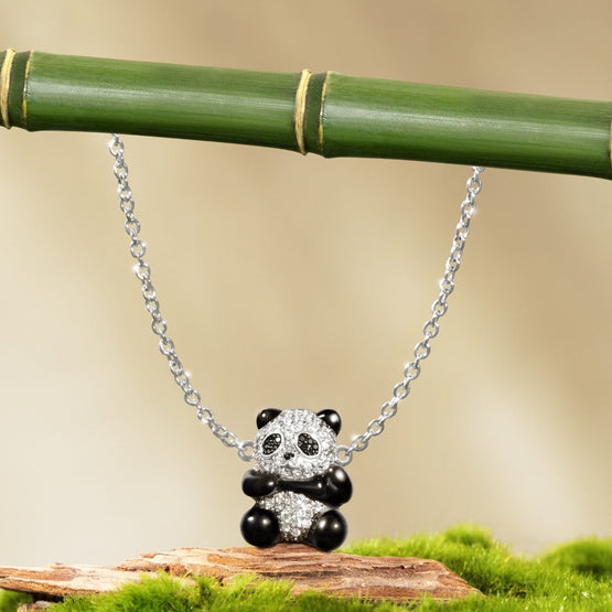 Puffy Panda Necklace - Playful Panda