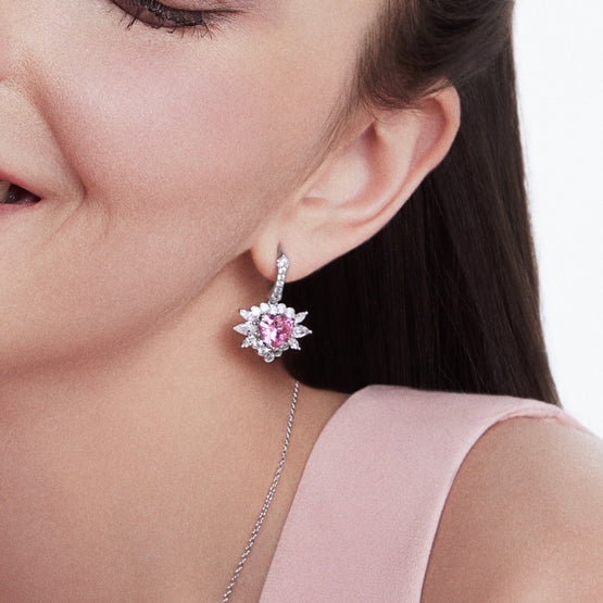 Fresco Bubbles Flamingo Pink Earrings