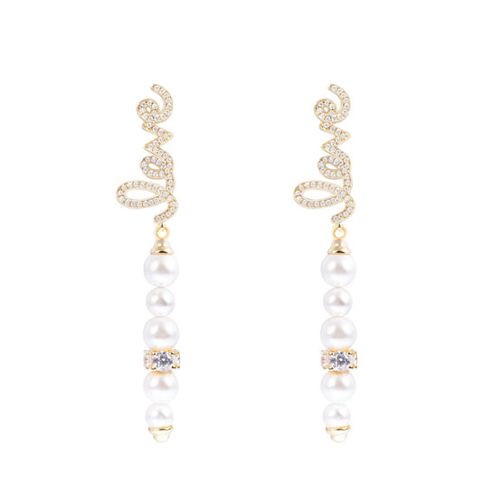 Seaside Treasures Emoji Pearl Dangle Earrings