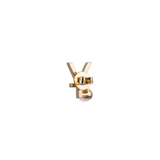 Seaside Treasures Emoji Pearl Stud Earring - Chinese Yuan (Single Earring)