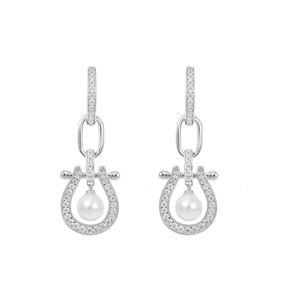 Seaside Treasures Herradura Pearl Two-Way Drop Earrings