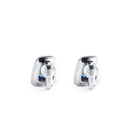 Prism Clip-On Stud Earrings - Titanic Blue
