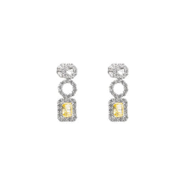 Hermosa Gemstone Earrings - Canary Yellow