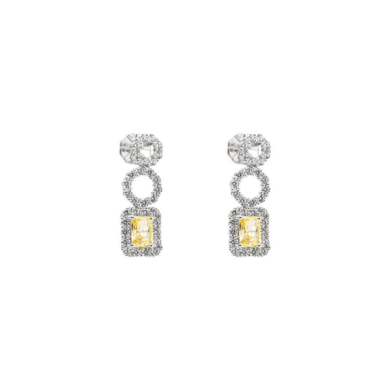 Hermosa Gemstone Earrings - Canary Yellow