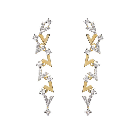Reversed A Vivid V Series Drop Earrings