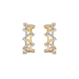 Reversed A Vivid V Series Hoop Earrings