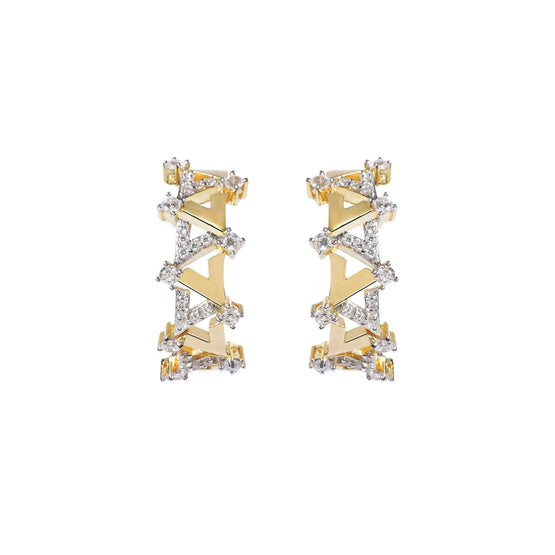 Reversed A Vivid V Series Hoop Earrings