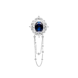 Hermosa Sapphire Royal Blue Convertible Brooch