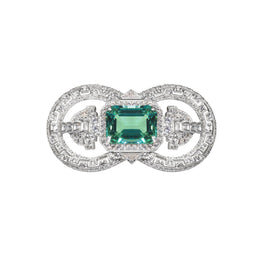 Gala Art Deco Convertible Brooch