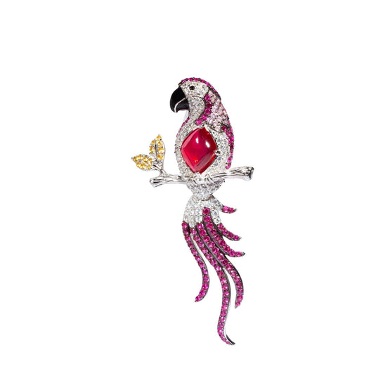 Gala Parrot Convertible Brooch