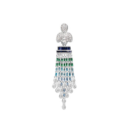 Gala Botanical Tassel Brooch