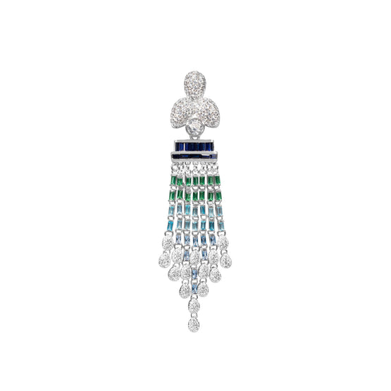 Gala Botanical Tassel Brooch
