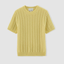 Women 520 Softest Cable Crew - Lemon