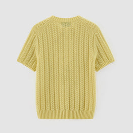 Women 520 Softest Cable Crew - Lemon