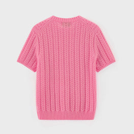 Women 520 Softest Cable Crew - Rose Pink