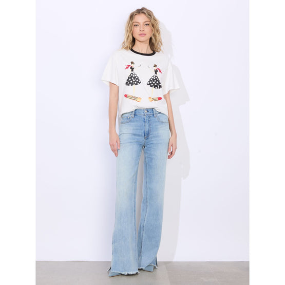 Women Evan Staceface Oversized Tee - White [價格已含稅]