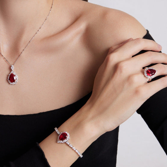Hermosa Ruby Red Bracelet