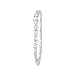 Whisper Of Love Graduated Heart-Shaped Tennis Bracelet