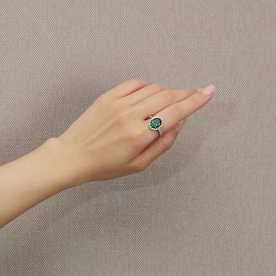 Hermosa Ring - Emerald Green