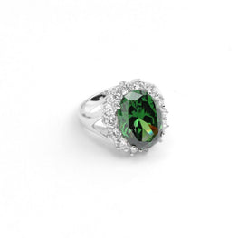 Hermosa Semi Precious Emerald Green Ring