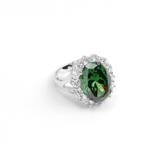 Hermosa Semi Precious Emerald Green Ring