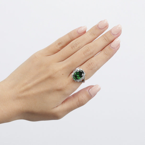 Hermosa Semi Precious Emerald Green Ring