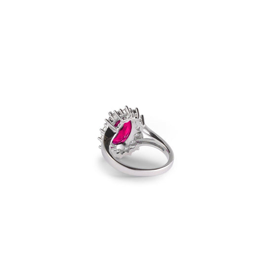 Hermosa Semi Precious Ruby Red Ring