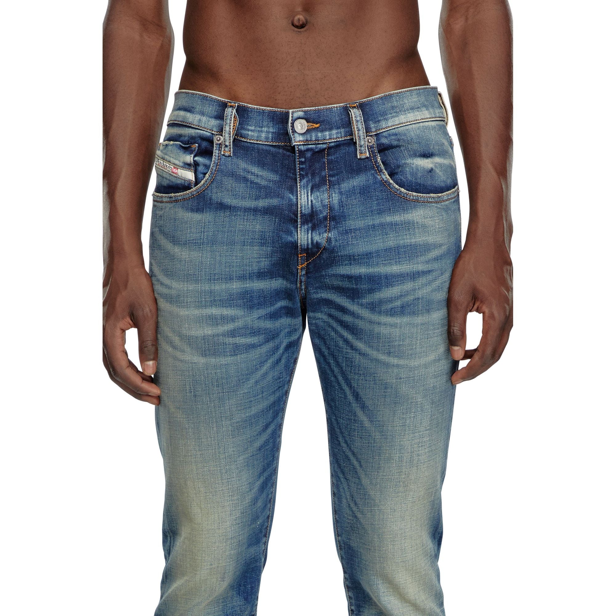 Men 2019 D-Strukt L.30 Trousers - Medium Blue