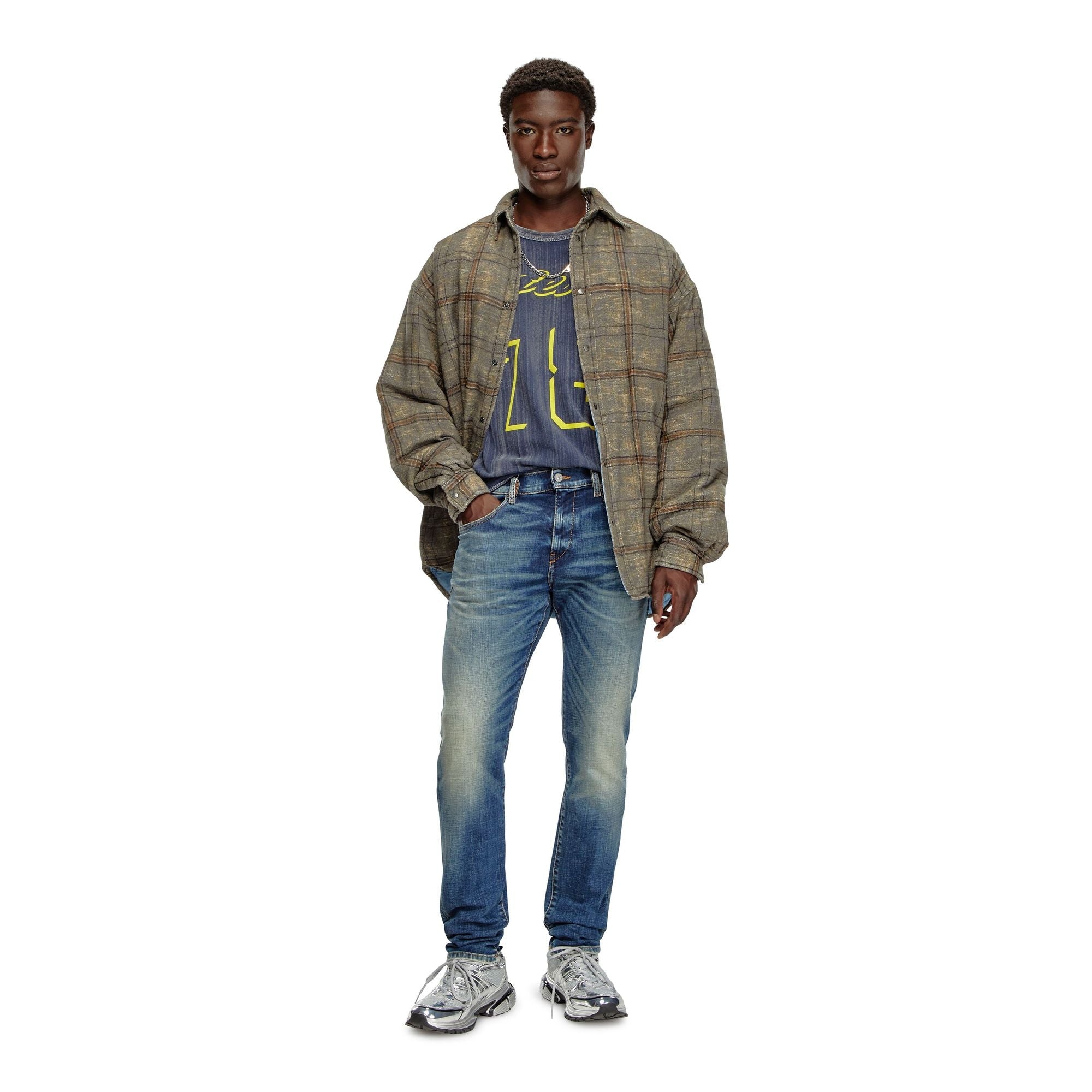 Men 2019 D-Strukt L.30 Trousers - Medium Blue