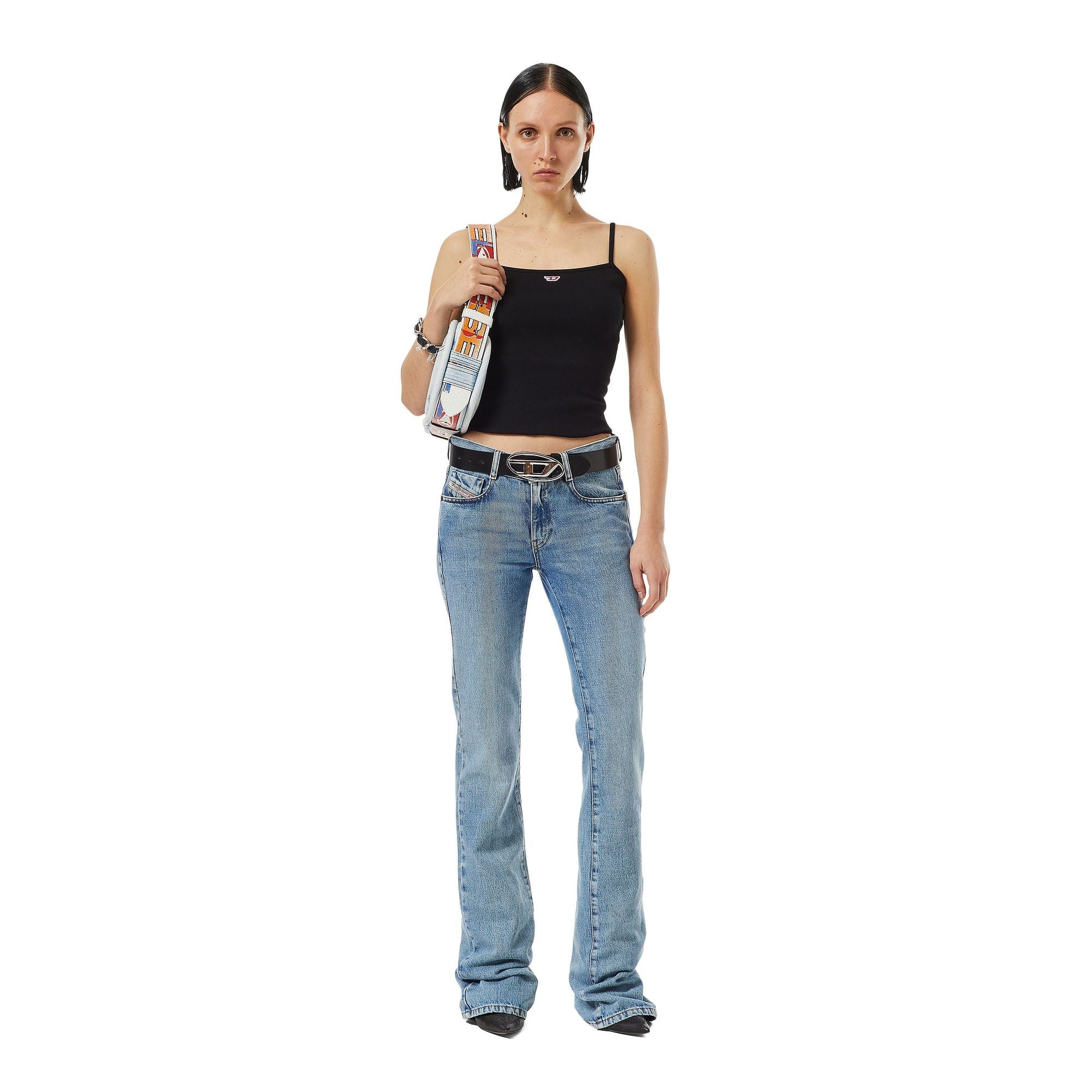 Women 1969 D-Ebbey L.32 Trousers - Medium Blue