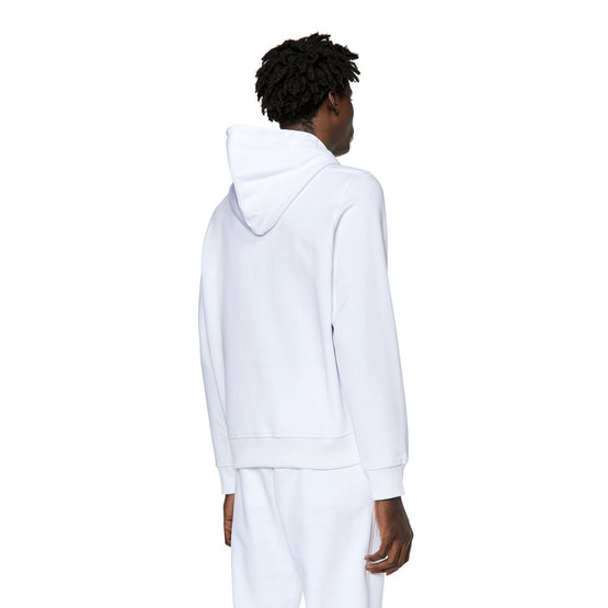 Men S-Ginn-Hood-Div Sweat-Shirt - Bright White