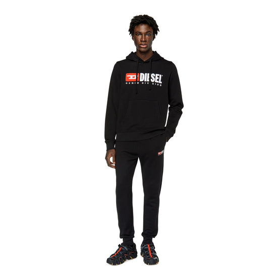 Men S-Ginn-Hood-Div Sweat-Shirt - Black