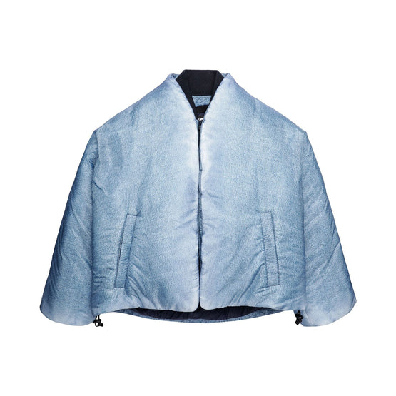 Women W-Day-Print Jacket - Blue