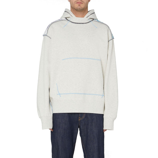 Men S-Macshor-Hood Sweat-Shirt - Light Grey