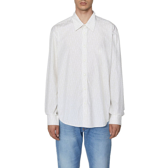 Men S-Umbe-Mon Shirt - White Asparagus