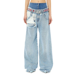 Women D-Illin L.32 Trousers - Light Blue