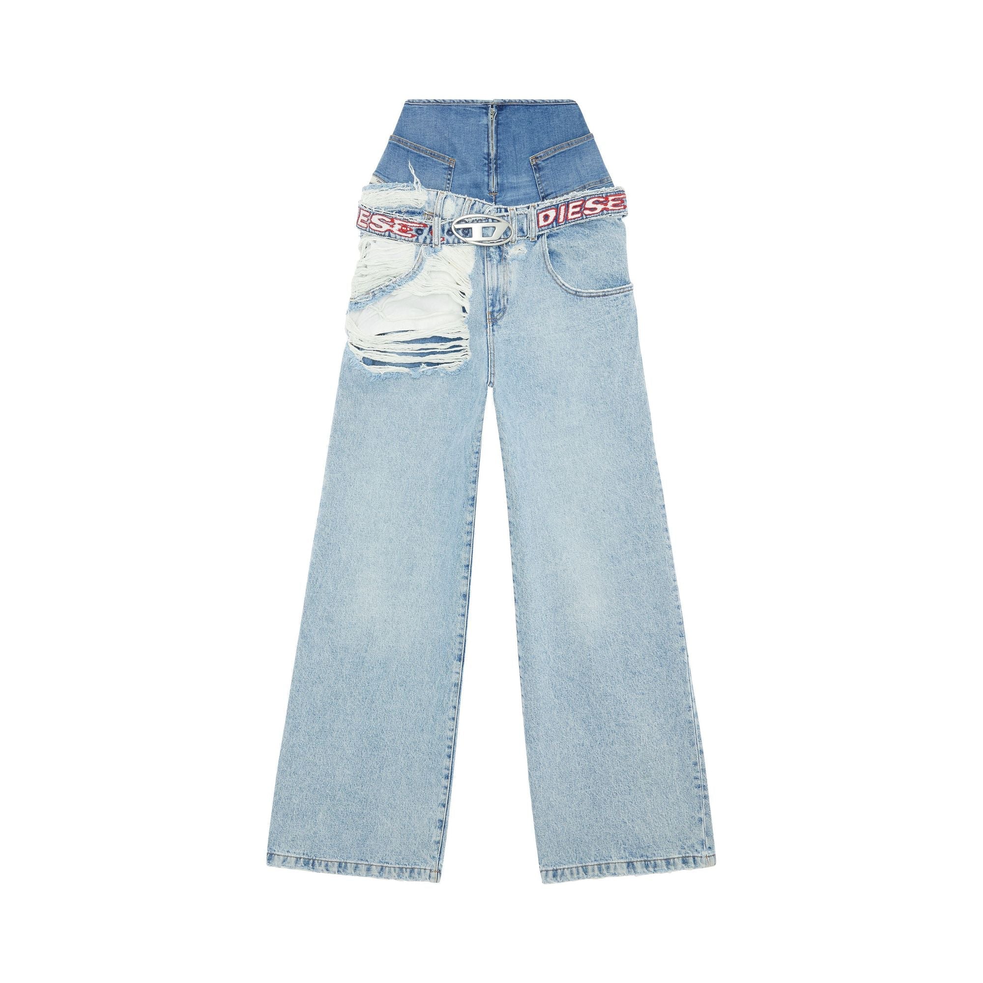Women D-Illin L.32 Trousers - Light Blue