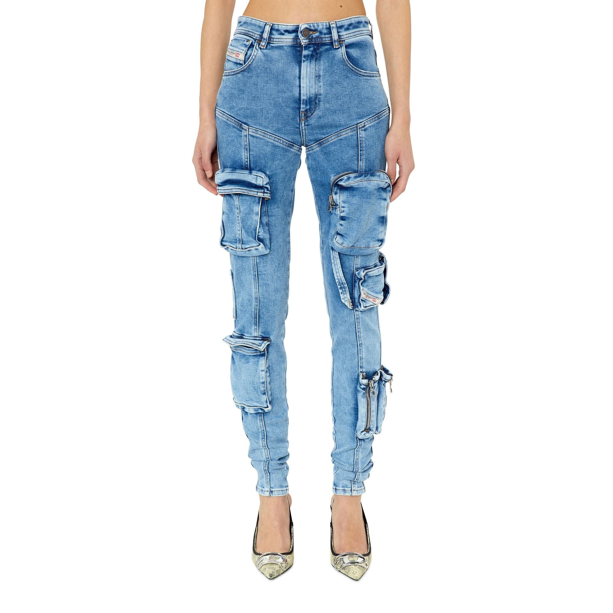 Women 1984 Slandy-High-Pk L.32 Trousers - Blue