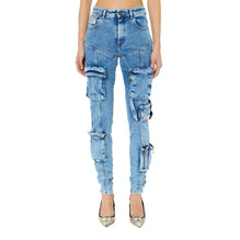 Women 1984 Slandy-High-Pk L.32 Trousers - Blue