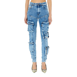 Women 1984 Slandy-High-Pk L.32 Trousers - Blue