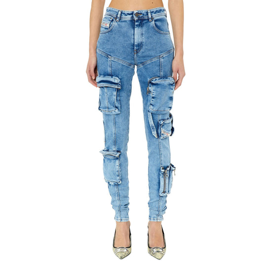 Women 1984 Slandy-High-Pk L.32 Trousers - Blue